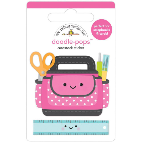 Doodlebug - Doodle-Pops 3D Stickers - Craft Caddy - 7255