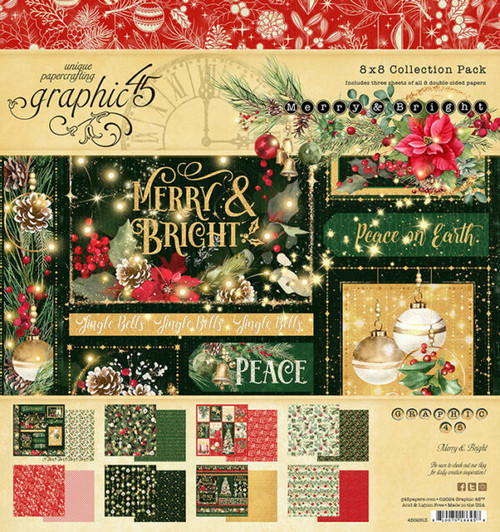 Graphic 45 - 8×8 Collection Pack - Merry & Bright