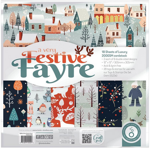 Tonic Studios - Art Pad 12"X12" 18/Pkg - A Very Festive Fayre  - 706160