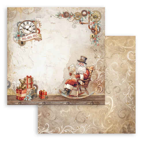 Stamperia - Double-Sided Cardstock 12"X12" - Gear Up For Christmas - Santa Claus - SBB1011