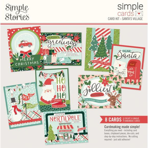 Simple Stories - Santa's Village - Simple Cards Card Kit - 23030