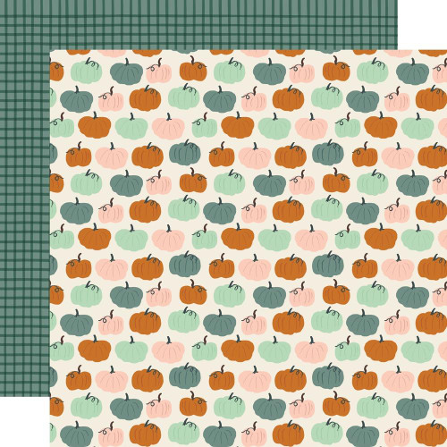 Simple Stories - Ciders & Donuts - Double-Sided Cardstock 12"X12" - Pumpkin Everything - 22904