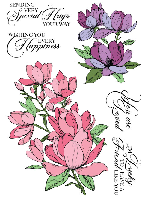 LDRS Creative - Sweet Magnolias 6x8 Stamps - 3522