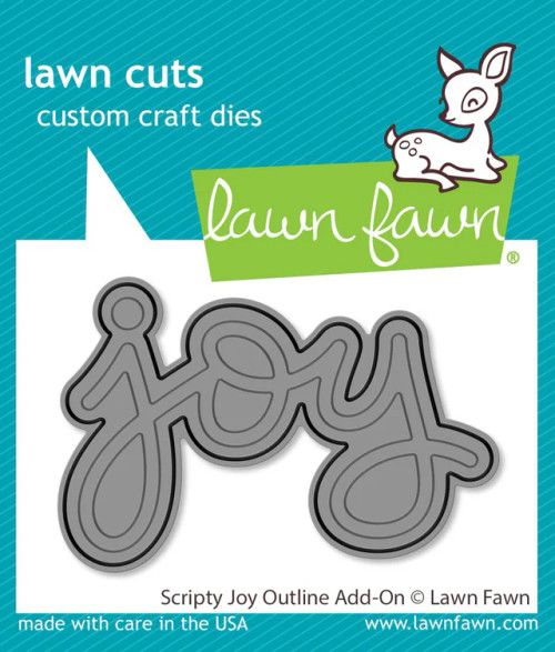 Lawn Fawn - Lawn Cuts Dies - Scripty Joy Outline - LF3520