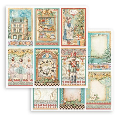 Stamperia Double-Sided Cardstock 12"X12" - The Nutcracker - 6 Cards - SBB1015