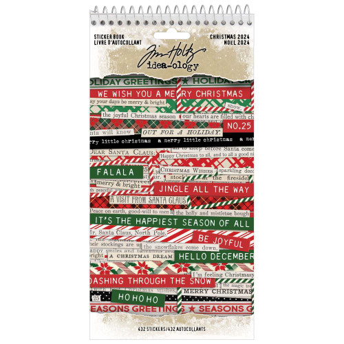 Tim Holtz Idea-Ology - Christmas 2024 - Sticker Book - TH94415