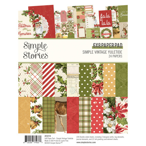Simple Stories - Double-Sided Paper Pad 6"X8" 24/Pkg - Simple Vintage Yuletide - 23219