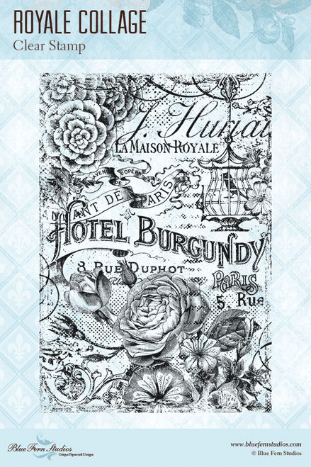 Blue Fern Studios - Clear Stamp - Royale Collage