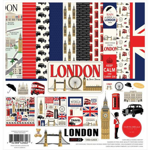 Carta Bella - Collection Kit 12"X12" - London