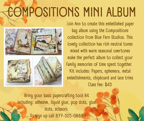 In Store Classes - 2/28 10:30 - Compositions Mini Album w/Ann
