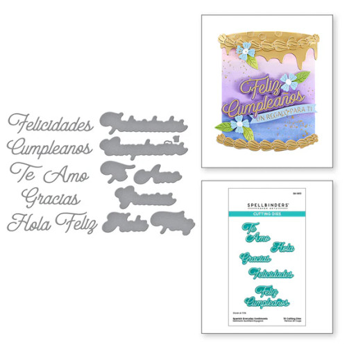 Spellbinders - Spanish Everyday Sentiments Etched Dies - S4-1410