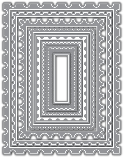 LDRS Creative - Mixed Postage Rectangle Dies - 8499