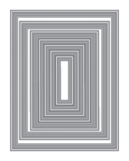 LDRS Creative - Pinpoint Rectangles Dies - 8500