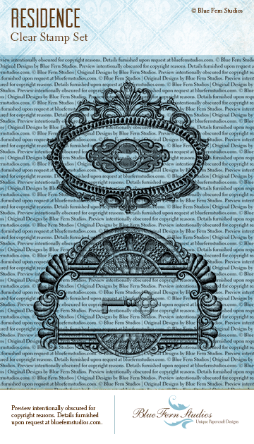 Blue Fern Studios - Photopolymer Stamp Set - Maison - Residence