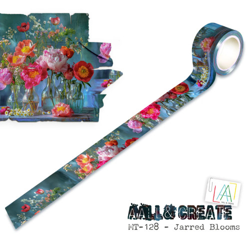 AALL And Create - Layer It Up - Washi Tape - Jarred Blooms - #128