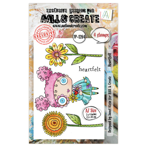 AALL & Create - A7 Photopolymer Clear Stamp Set - Heartfelt #1284