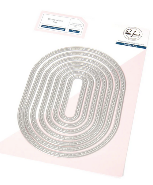 Pinkfresh Studio - Essentials: Double Stitched Elongated Oval Die - PF183ES