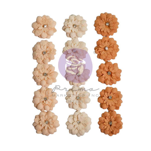 Prima - Paper Flowers 15/Pkg - The Home Baker - Sugar Sprinkles - 672737