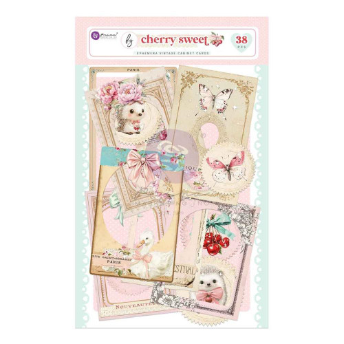 Prima - Cabinet Cards Ephemera 38/Pkg - Cherry Sweet -  981976