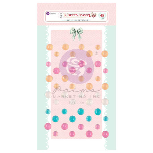Prima - Say It In Crystals 48/Pkg - Cherry Sweet -  982010