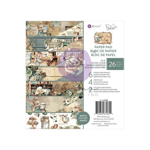 Prima - Double Sided Paper Pad 6x6 26/Pkg - The Home Baker - 672645