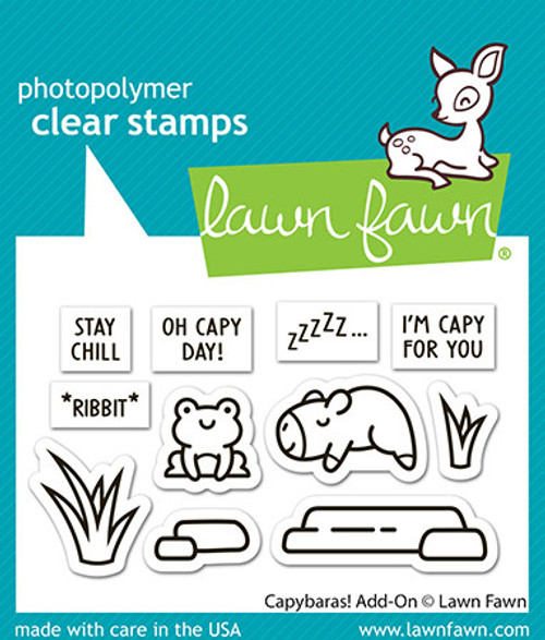 Lawn Fawn Clear Stamps - Capybaras! Add-on - LF3767