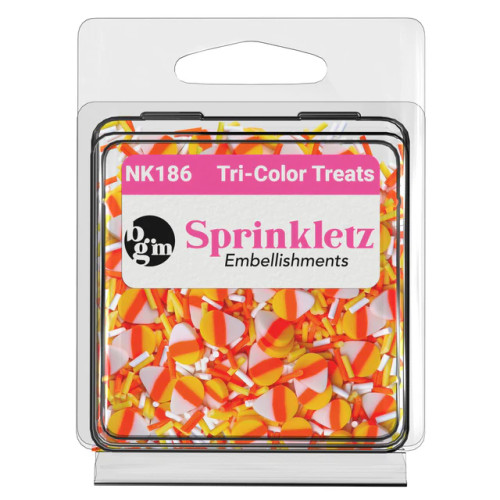Buttons Galore : Sprinkletz Embellishment Pack - Tri-Color Treats - NK186 Buttons Galore : Sprinkletz Embellishment Pack - Tri-Color Treats - NK186