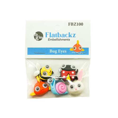 Buttons Galore : Flatbackz - Bug Eyes - FBZ100