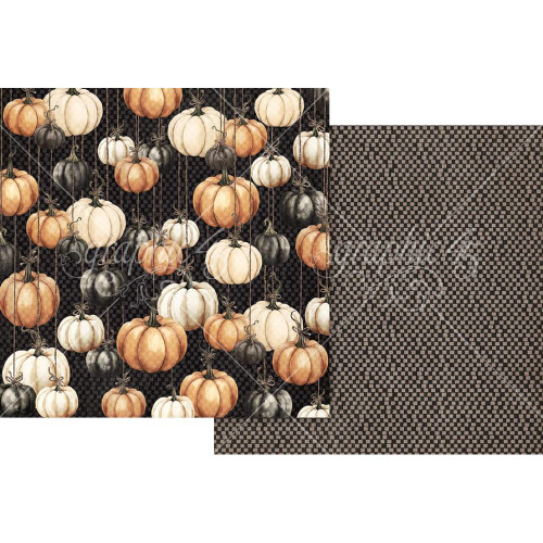 Graphic 45 - Double-Sided Cardstock 12"X12" - Ghostly Greetings - Hanging Pumpkins - 4503067