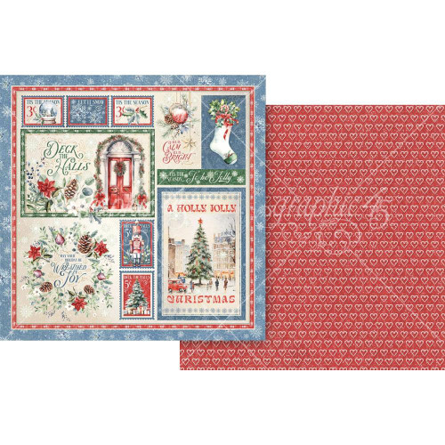 Graphic 45 - Double-Sided Cardstock 12"X12" - Deck the Halls - 4503080 Graphic 45 - Double-Sided Cardstock 12"X12" - Deck the Halls - 4503080