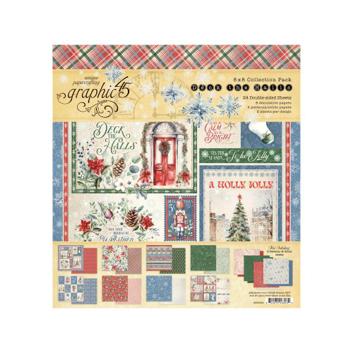 Graphic 45 - Collection Pack 8"X8" - Deck The Halls - 4503092