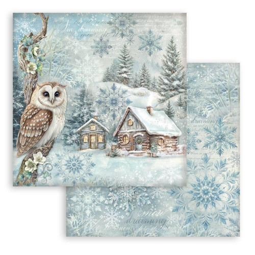 Stamperia - Double-Sided Cardstock  12"X12" - The Owl's House - Cottage - SBB1086