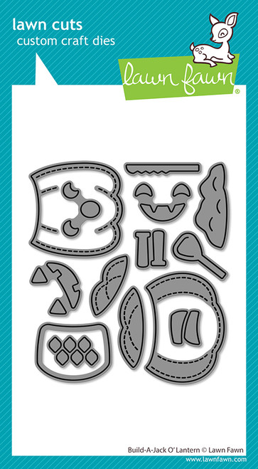 Lawn Fawn -  Custom Craft Dies - Build-a-Jack-o'-Lantern - LF3866 Lawn Fawn -  Custom Craft Dies - Build-a-Jack-o'-Lantern - LF3866