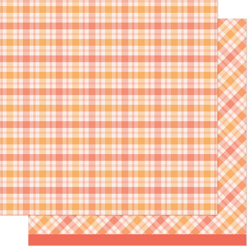 Lawn Fawn - 12x12 Dbl Sided Patterned Paper - Favorite Flannel Fall - Pumpkin Spice - LF3824 Lawn Fawn - 12x12 Dbl Sided Patterned Paper - Favorite Flannel Fall - Pumpkin Spice - LF3824
