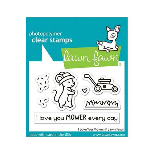 Lawn Fawn Clear Stamps 3"X2" - I Love You Mower - LF3750