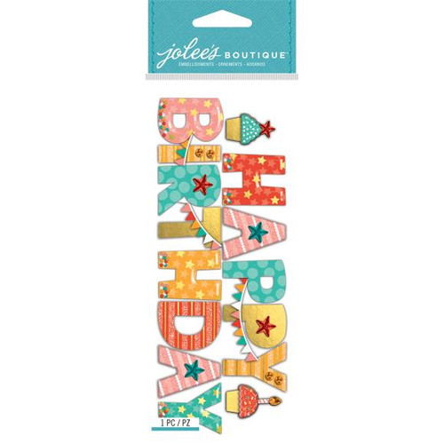Jolee's Boutique Dimensional Stickers - Happy Birthday