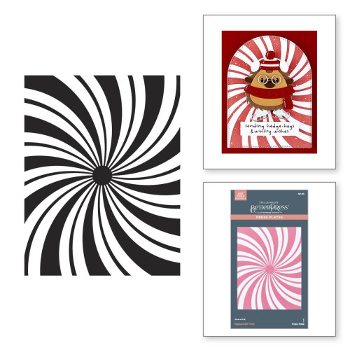 Spellbinders - Betterpress Plate - Merry Mischief - Peppermint Twist - BP-315