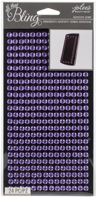 Jolee's Boutique All That Bling Adhesive Gems 24/Pkg - Purple