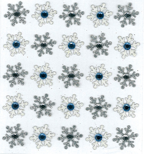 Jolee's Cabochon Dimensional Repeat Stickers - Snowflake