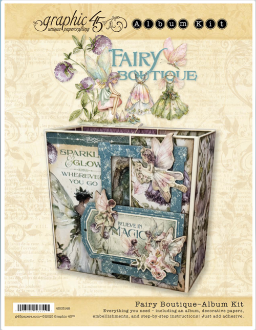 Graphic 45 - Club G45 Vol 9/25 - Fairy Boutique - Tag & Pocket Wrap-Around Album - 4503148 Graphic 45 - Club G45 Vol 9/25 - Fairy Boutique - Tag & Pocket Wrap-Around Album - 4503148