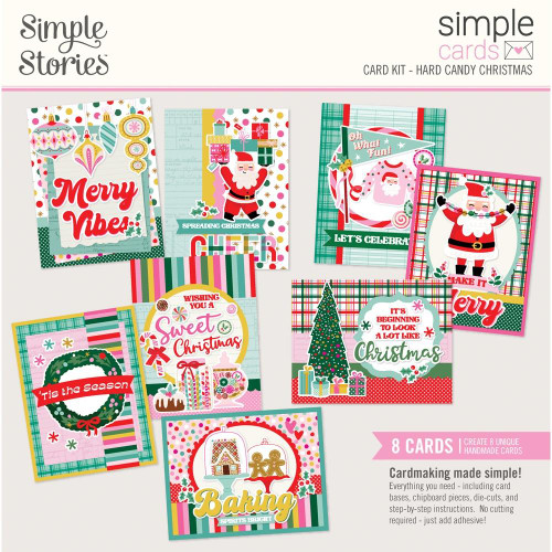 Simple Stories - Simple Cards Card Kit - Hard Candy Christmas- 25626