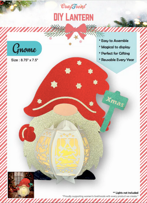 Craft Treat - DIY Paper Lanterns - Gnome - CTL005