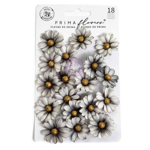 Prima - Bewitched - Paper Flowers 18/Pkg - Ghostly Blooms - 680619