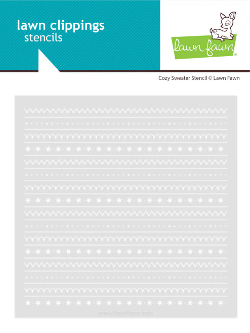 Lawn Fawn - Stencils - Cozy Sweater - LF3922