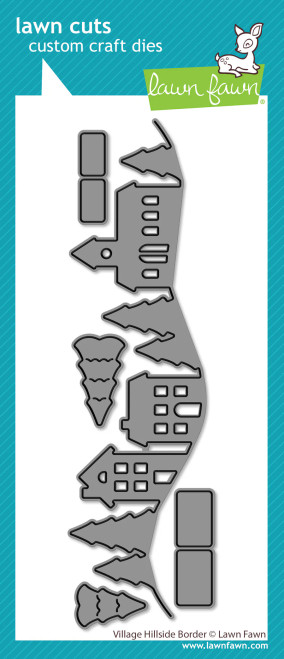 Lawn Fawn - Custom Craft Border Die - Village Hillside - LF3915