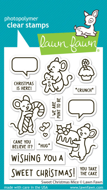 Lawn Fawn Stamps - Sweet Christmas Mice - LF3568