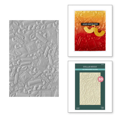 Spellbinders - Buon Appetito Collection - Al Dente 3D Embossing Folder - E3D-137