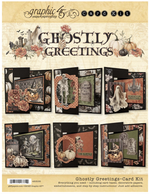 Graphic 45 - Club G45 Vol 10/25 - Ghostly Greetings - Swing Card Set - 4503155 Graphic 45 - Club G45 Vol 10/25 - Ghostly Greetings - Swing Card Set - 4503155