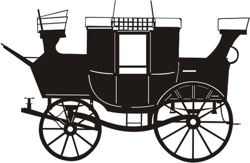 Petticoat Parlor - Paper Piecing Embellishments - Stagecoach Silhouette - 2009