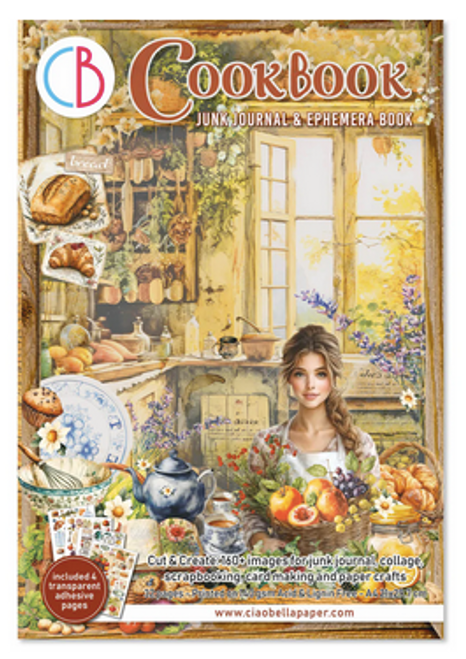 Ciao Bella -Junk Journal & Ephemera Book A4 32/Pkg - Cookbook - CBB009 Ciao Bella -Junk Journal & Ephemera Book A4 32/Pkg - Cookbook - CBB009